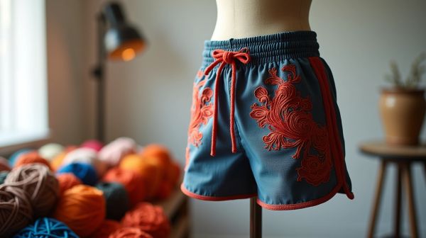 Personnalisation de shorts de boxe avec broderie unique
